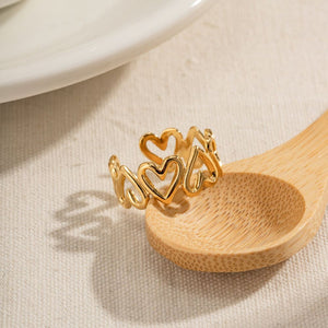 ANILLO CORAZONCITOS: Romántico y Delicado