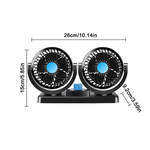 VENTILADOR DOBLE PARA AUTO: La Solución Ideal para un Viaje Refrescante y Confortable