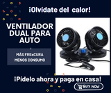 VENTILADOR DOBLE PARA AUTO: La Solución Ideal para un Viaje Refrescante y Confortable