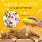 CEPILLO A VAPOR RECARGABLE ASEO DE MASCOTAS GATO Y PERRO