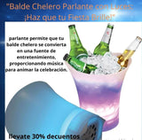 BALDE CHELERO CON PARLANTE Y LUCES LED